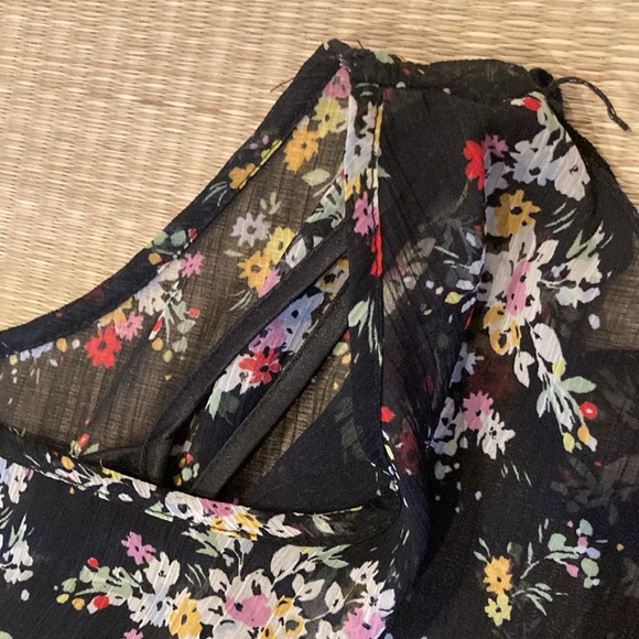 Black floral dress - Picture 4 of 6